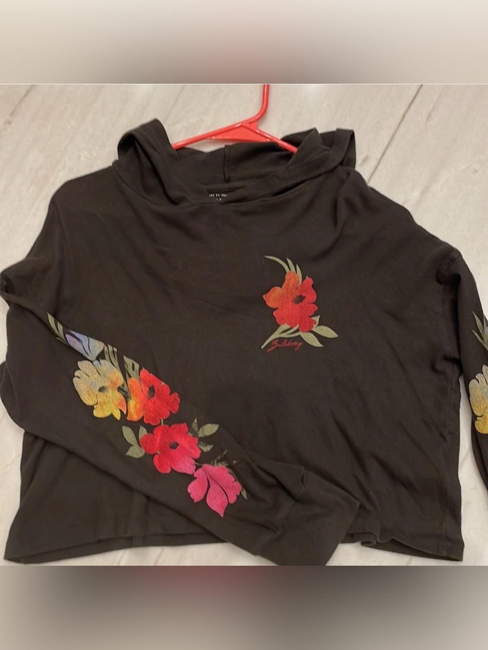 Billabong black long sleeve hoodie